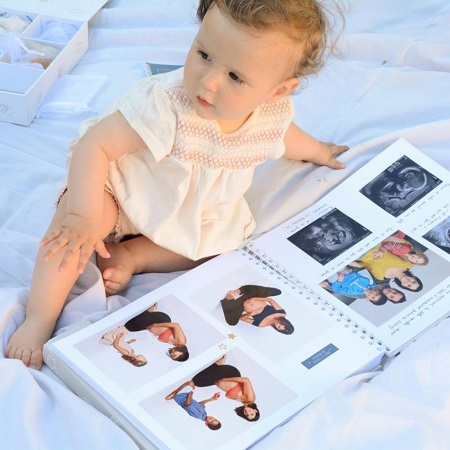 Album photo de naissance - album photo bébé de mon premier jour à mes 1 an  - photos à coller album à completer: super cadeau de naissance, souvenir de
