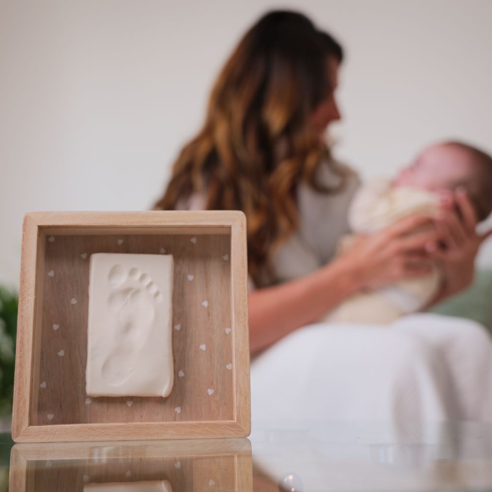 kit d'empreinte bébé pate blanche