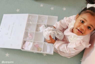 boite à souvenirs personnalisée en cadeau pour une petite fille