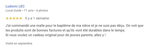cadeau bapteme niece avis sur le trousseau à souvenirs