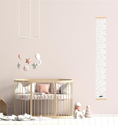 déco murale chambre bébé toise