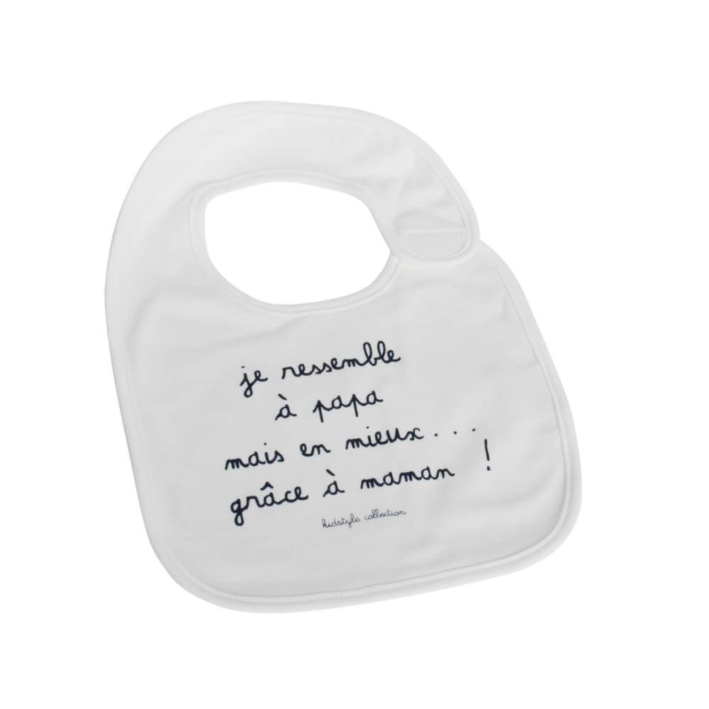 cadeau de noël pour futur papa bavoir