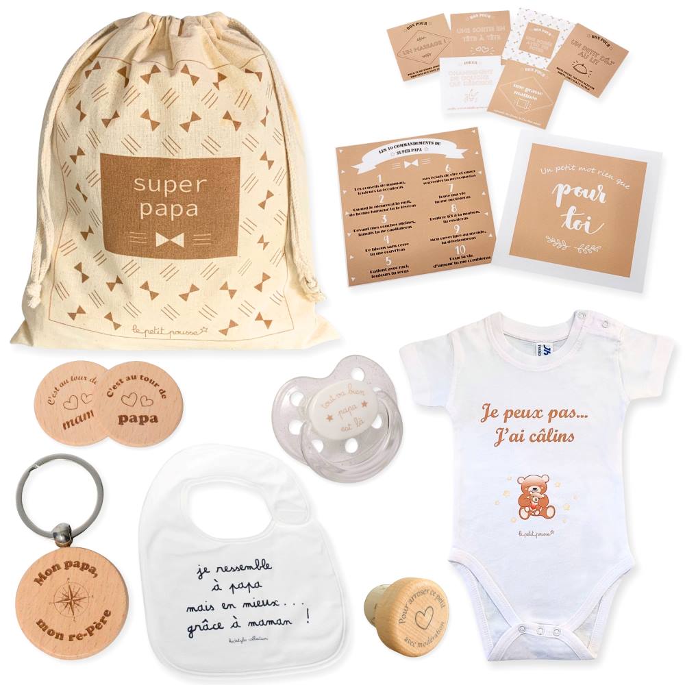 kit cadeau fête des pères futur papa
