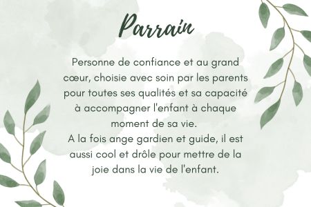 demande parrain marraine