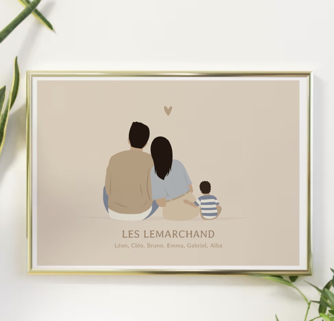 affiche personnalisée cadeau bébé garçon