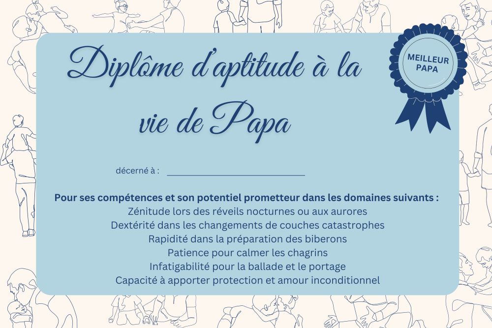 diplôme jeune papa à télécharger gratuitement pdf