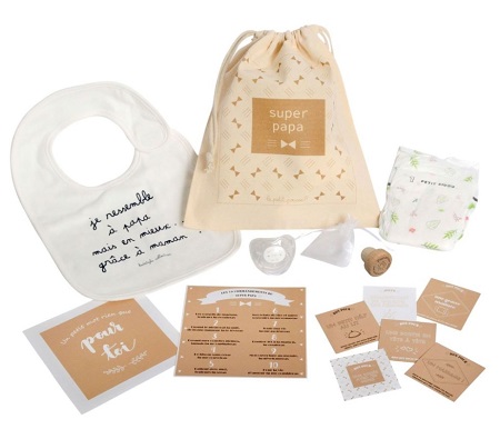 cadeau jeune papa son kit de papa au top