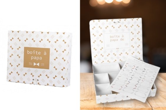cadeau jeune parent la boite à souvenirs de papa