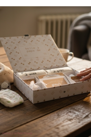 cadeau première fête des pères boîte à papa personnalisée