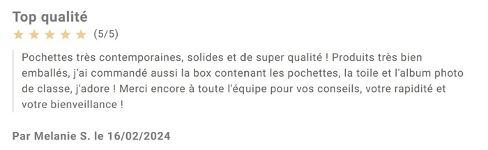 avis pochettes souvenirs Le Petit Pousse cadeau bébé et enfant