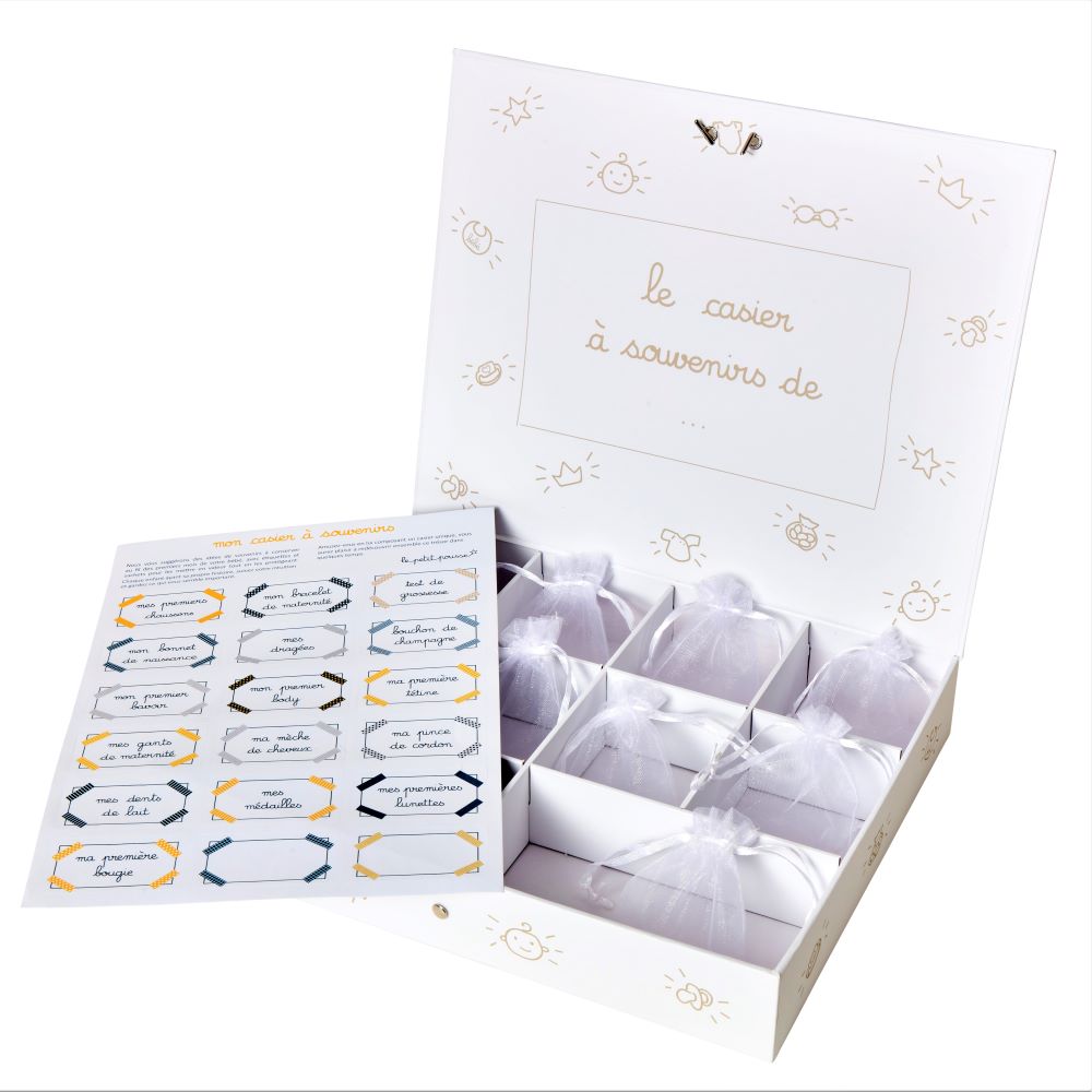 cadeau 1 mois bébé boite souvenir