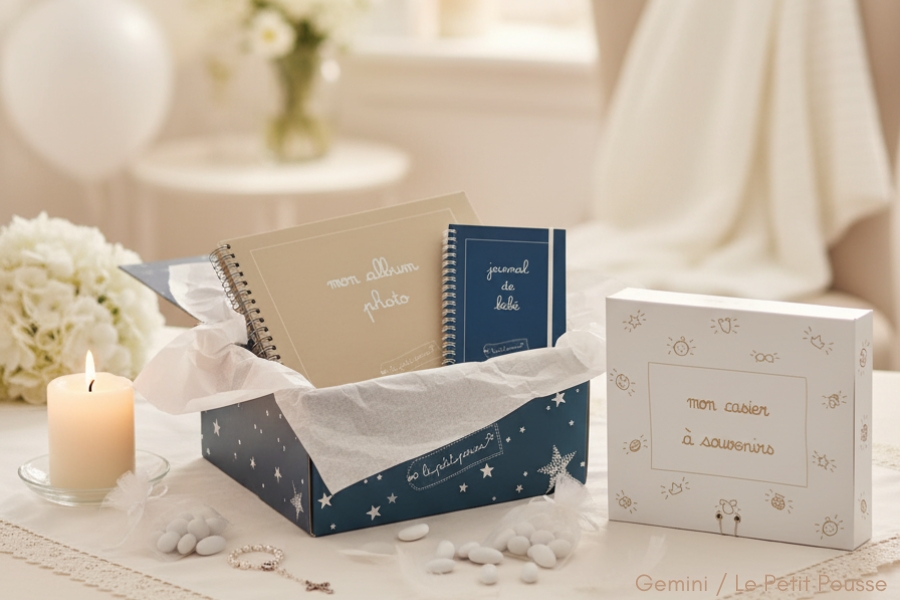 coffret cadeau de baptême pour bébé
