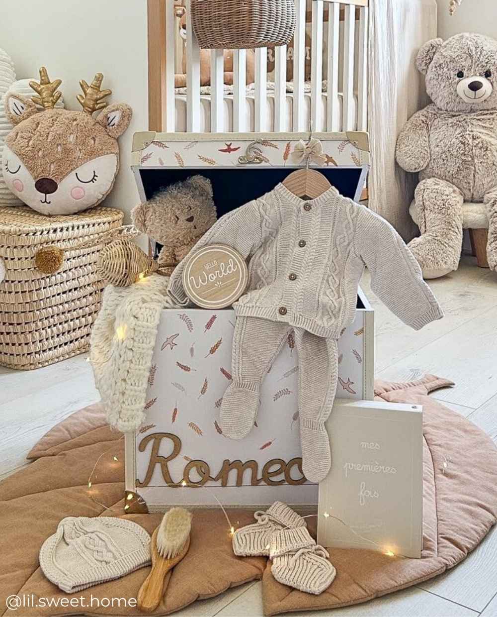cadeau naissance groupé élégant