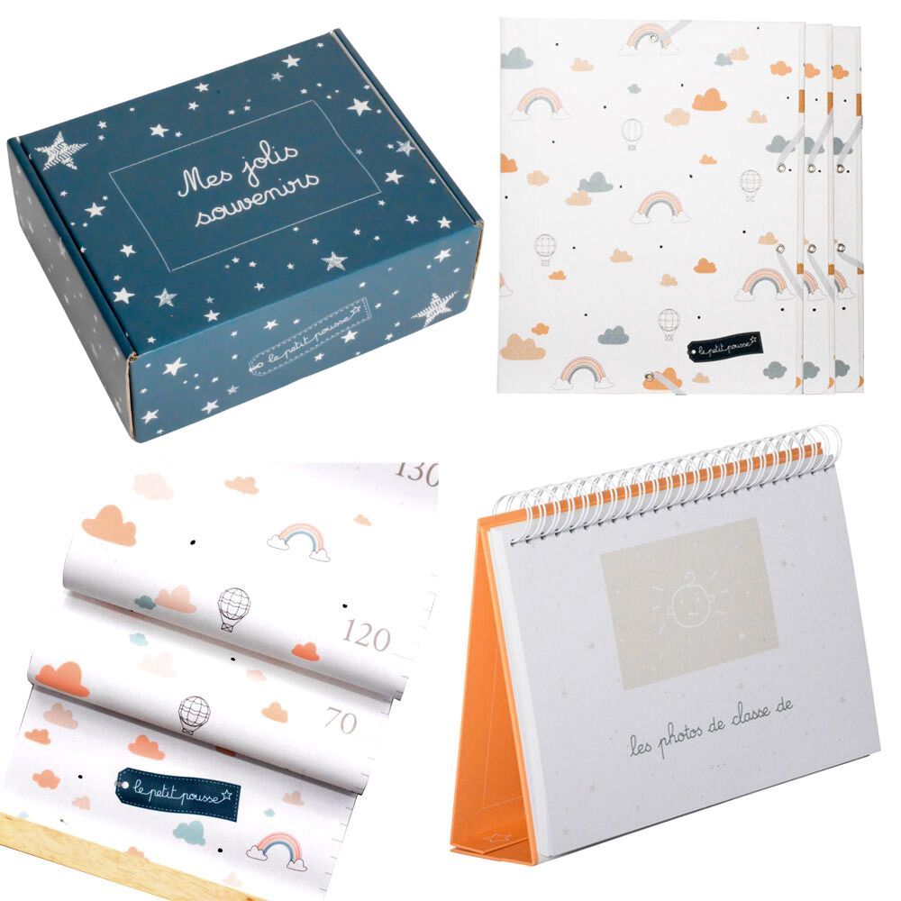 coffret naissance bébé arc-en-ciel