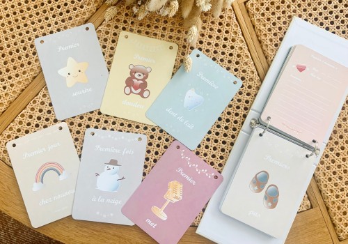 idée cadeau bébé 6 mois les cartes de ses premières fois