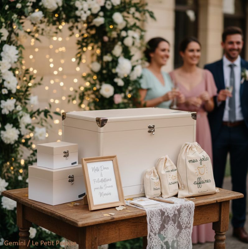 cadeau boite souvenirs de mariage