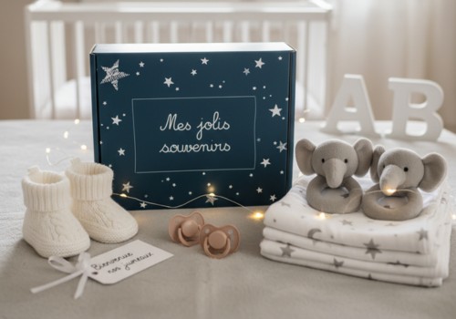 coffret cadeau baptême bébé