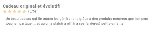 cadeau bébé évolutif