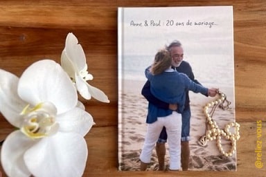cadeau 20 ans de mariage livre d'or