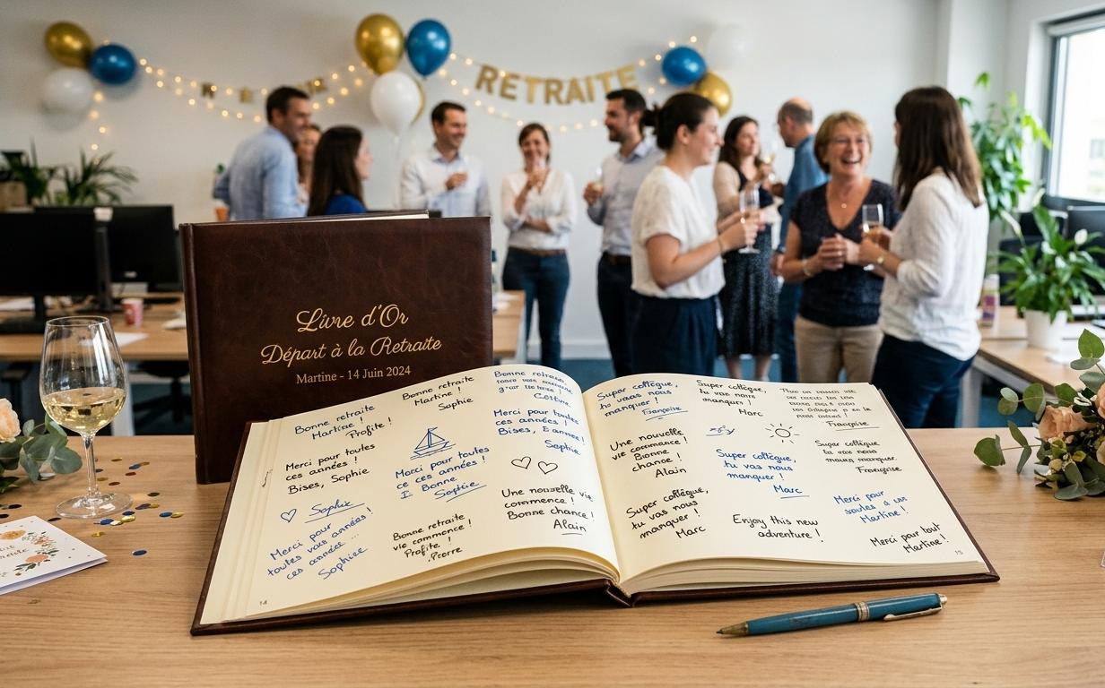 cadeau retraite livre d'or