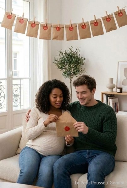 calendrier avent grossesse créatif